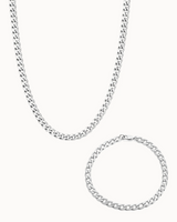 Rogue Bracelet & Chain Gift Set - Sølvfarvet
