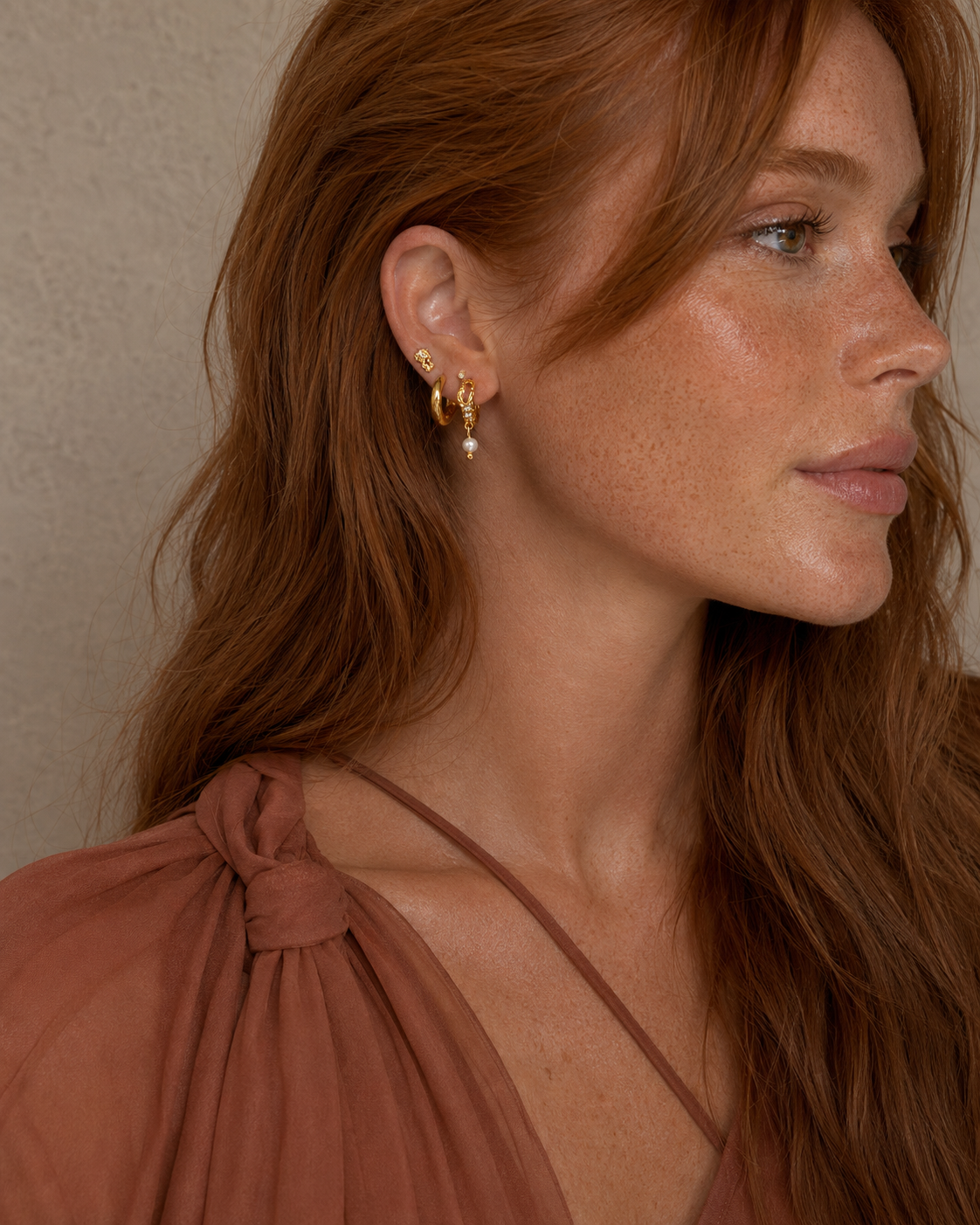 Tasi Earrings aus 18K vergoldetem 925er Sterlingsilber aus der Reef Kollektion