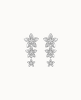 Tiara Earrings - Silver